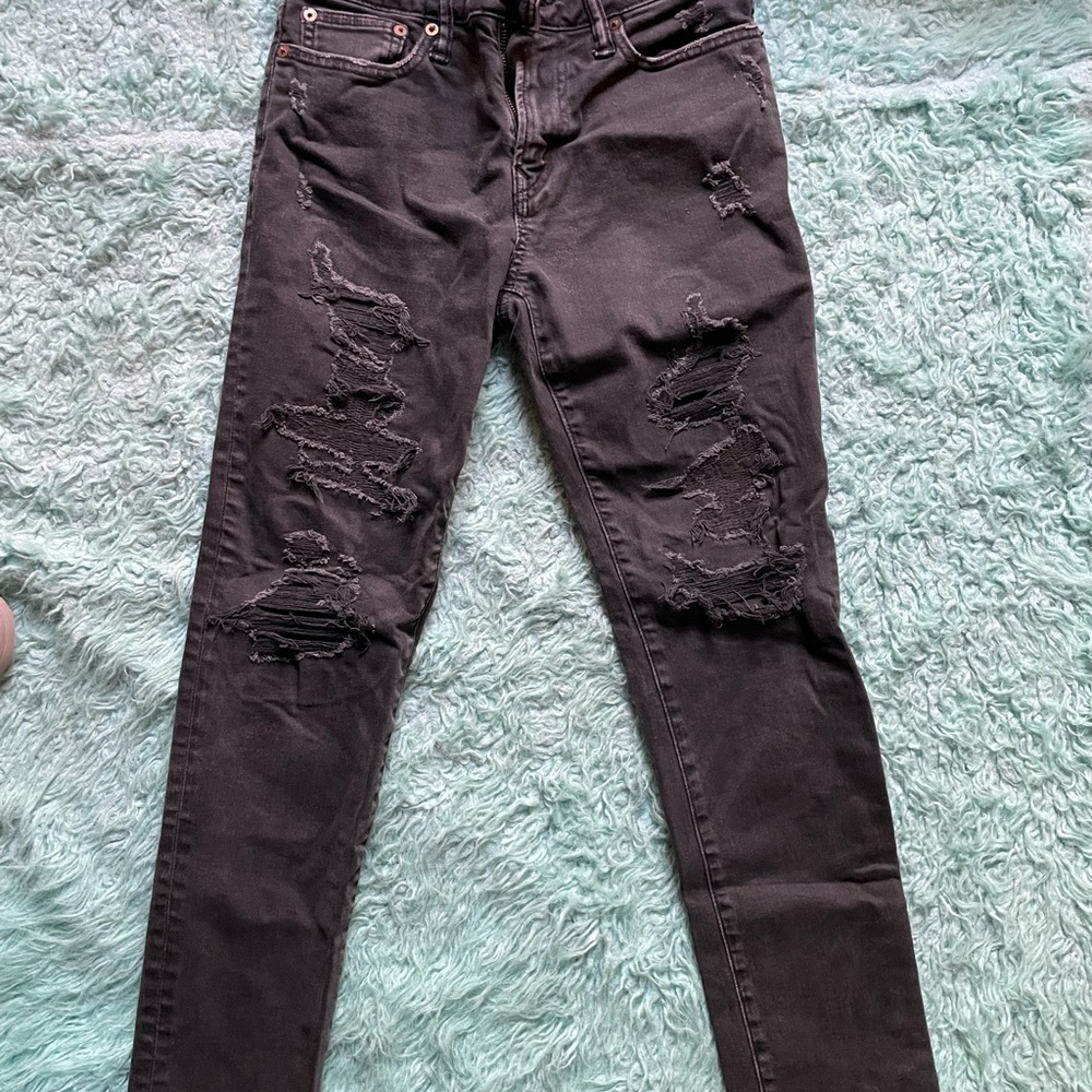 American Eagle Distressed Black Jeans